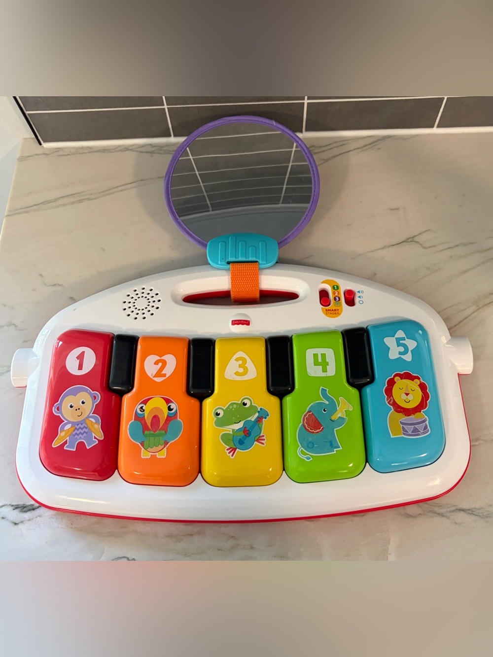 Fisher Price Deluxe Kick & Play Piano Gym Replacement Piano & Mirror